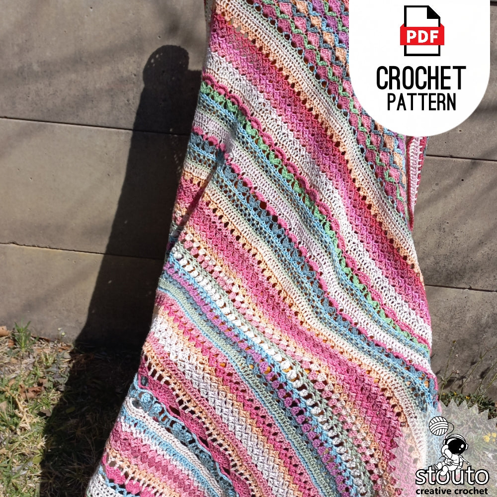 Crochet Blanket Pattern - Flower Garden Crochet Afghan Digital Crochet Pattern