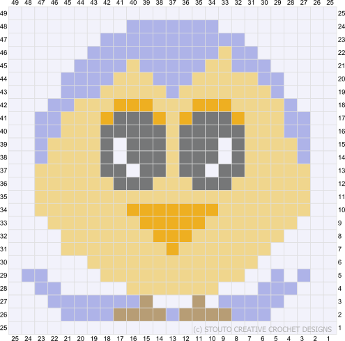 Graph C2C Cute Chic in Shell Easter Crochet Pattern & Graph