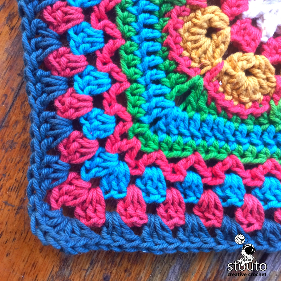 Crochet Blanket Pattern - Find Peace in Squares Crochet Lapghan - Digital PDF Pattern Download