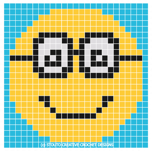 Graph C2C Emoticon Smart Crochet Pattern & Graph