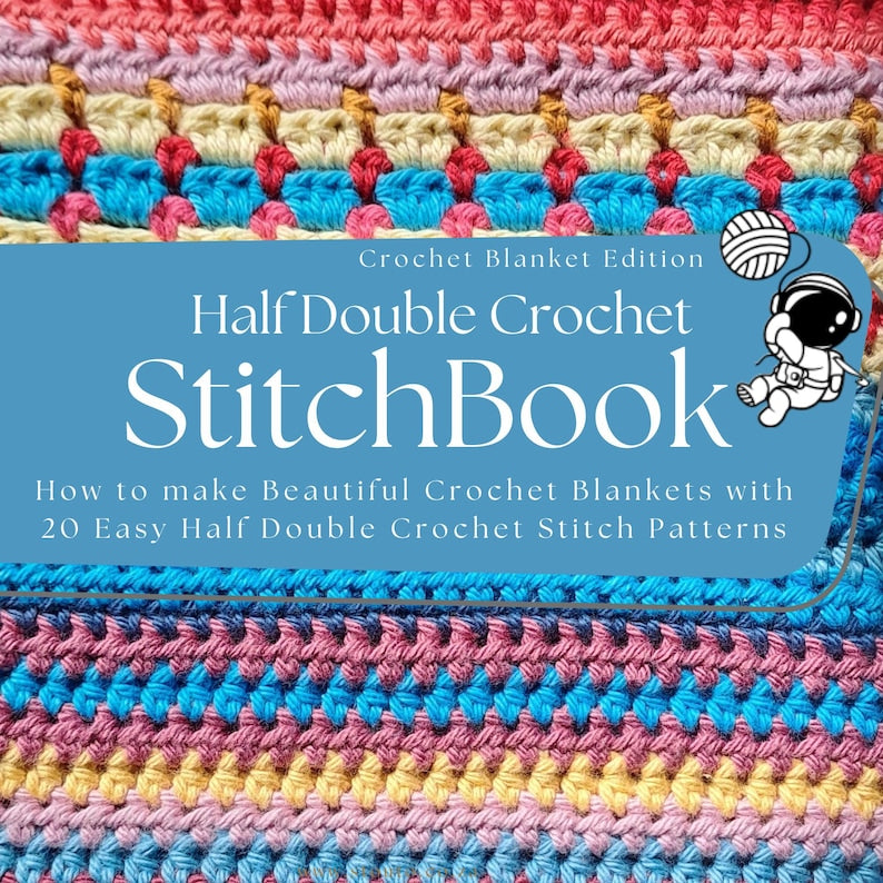 All-in-One HDC Crochet Blanket Stitch Pattern Book – 20 Designs (PDF Download)