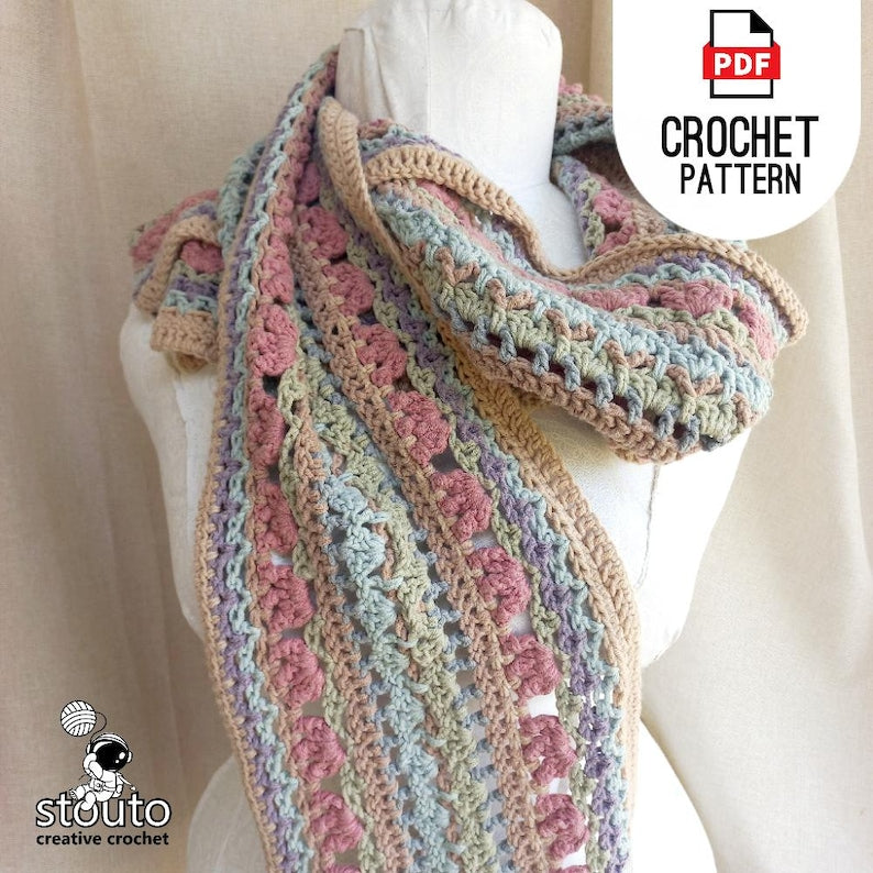 Crochet Scarf Pattern Easy Neck Cowl Crochet Pattern Quick Scarf Winter Project Digital Download