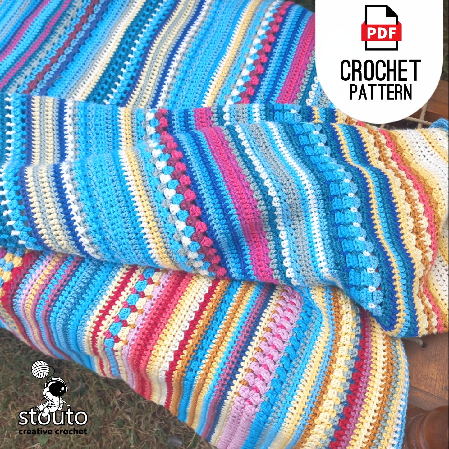 Crochet Afghan - Temperature Blanket Pattern Digital Download